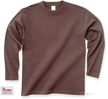 00101-LVC ヘビーウェイト長袖リブ無しTシャツ