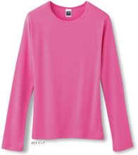 00165-WLC リブクルーネック長袖Tシャツ