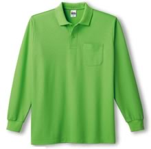 00169-VLP T/C長袖ポロシャツ(ポケット付)