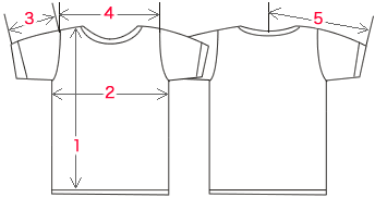 Tシャツサイズ表